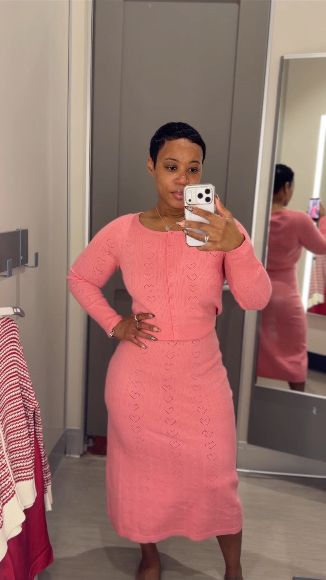 Sets sizes in order:

1. Size XS top & bottom
2. Small in sweater/ Xs in bottom
3. Small top & bottom 

#LTKValentine #LTKvlog #LTKSeasonal