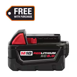 M18 18-Volt 5.0 Ah Lithium-Ion XC Extended Capacity Battery Pack | The Home Depot