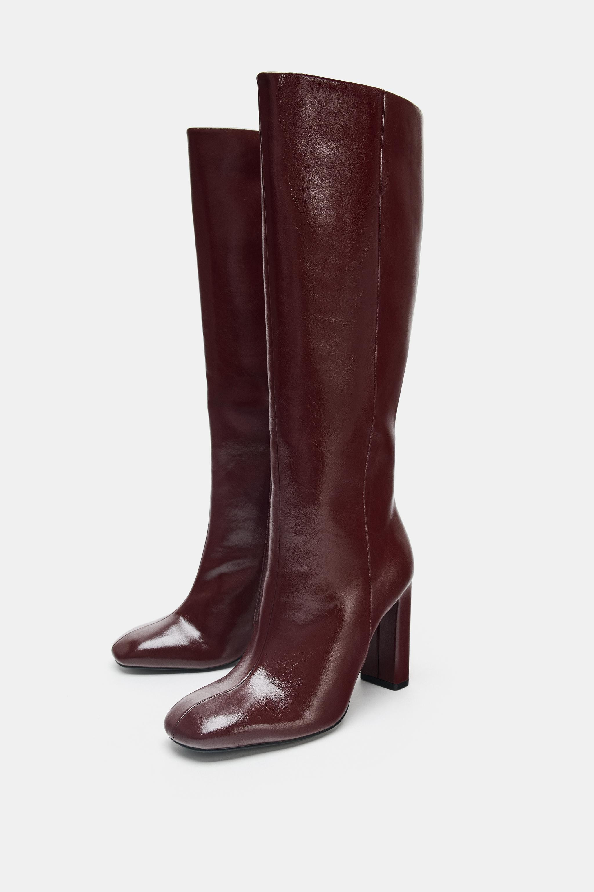WIDE HEELED BOOTS | Zara US