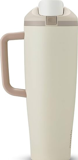 Owala FreeSip Tumbler - Stainless Steel - 40-oz. - Tan (Lightly Toasted) | Amazon (US)