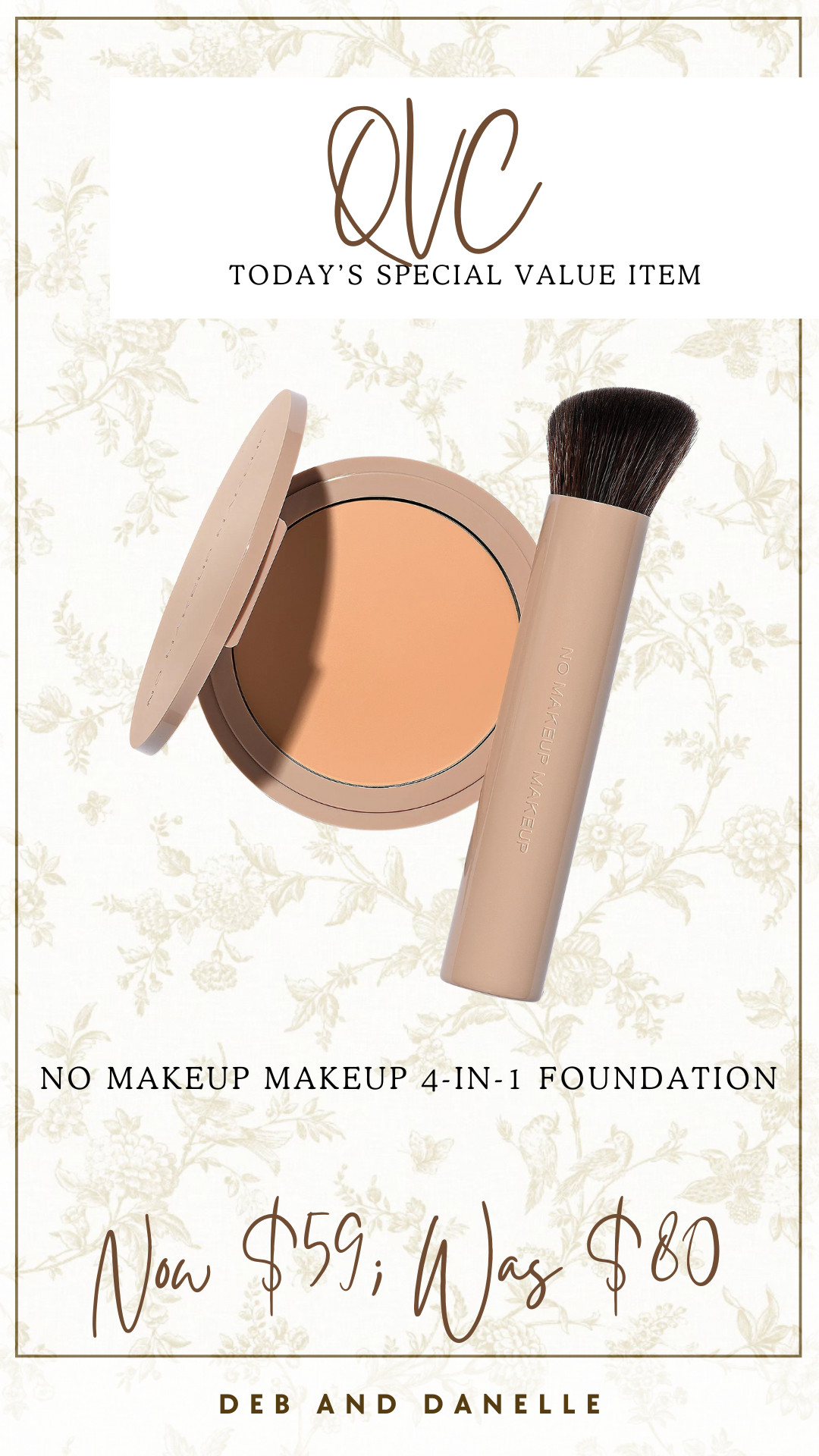 @QVC's Today's Special Value items item is the No Makeup Makeup 4-in-1 foundation. If this is an item you love and need to stock up, now is the time. I am always on the look for new beauty items for mature skin.  

 #LTKSaleAlert #LTKFindsUnder100 #LTKBeauty