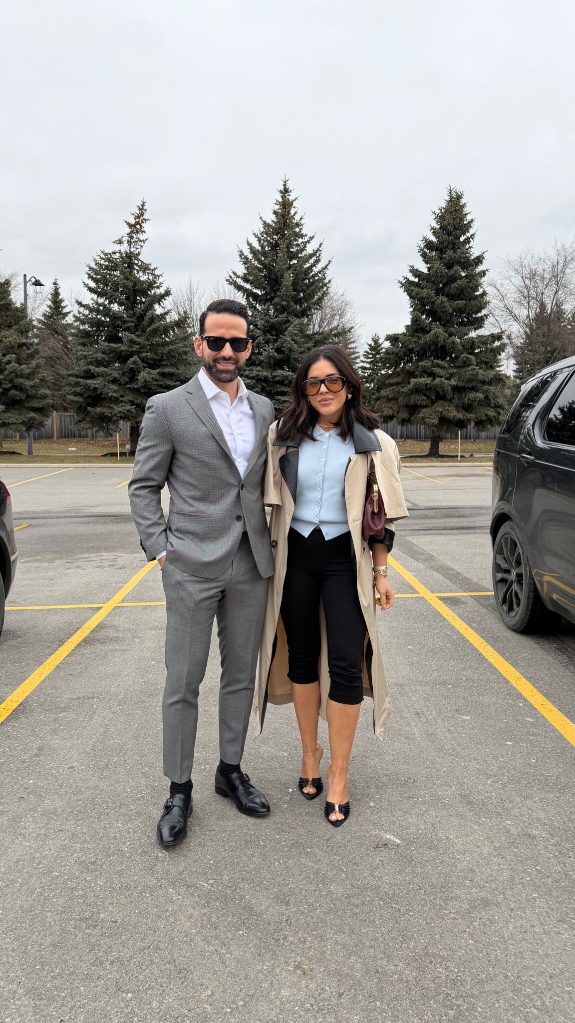 Capris/ size 0 
Cardigan / size XS 
Trench / size XS 

#LTKpetite #LTKstyletip