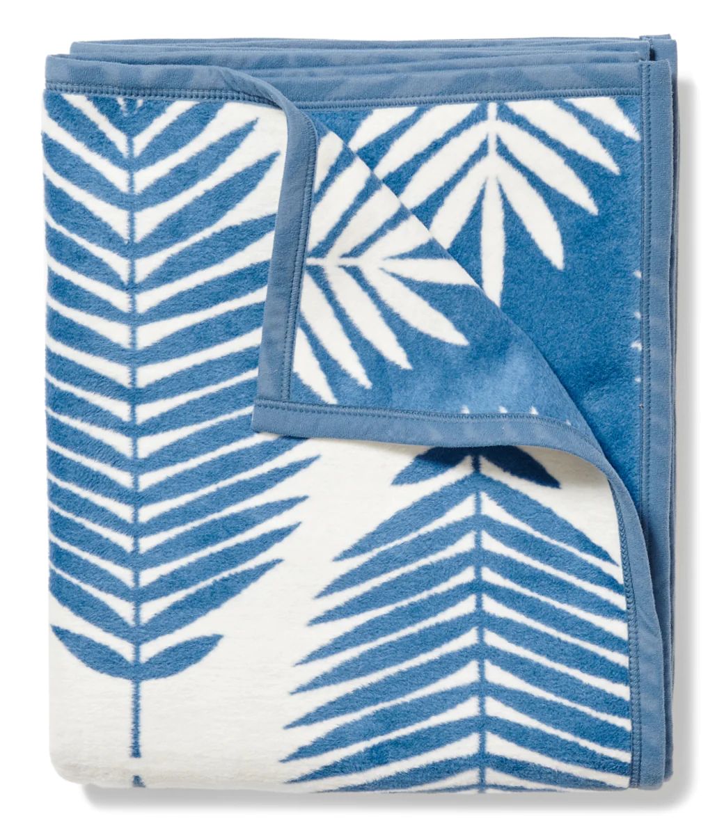 Blue Palm Blanket | ChappyWrap