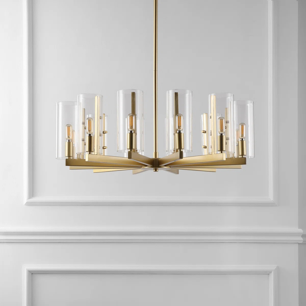 Coulter 12 - Light Dimmable Wagon Wheel Chandelier | Wayfair North America