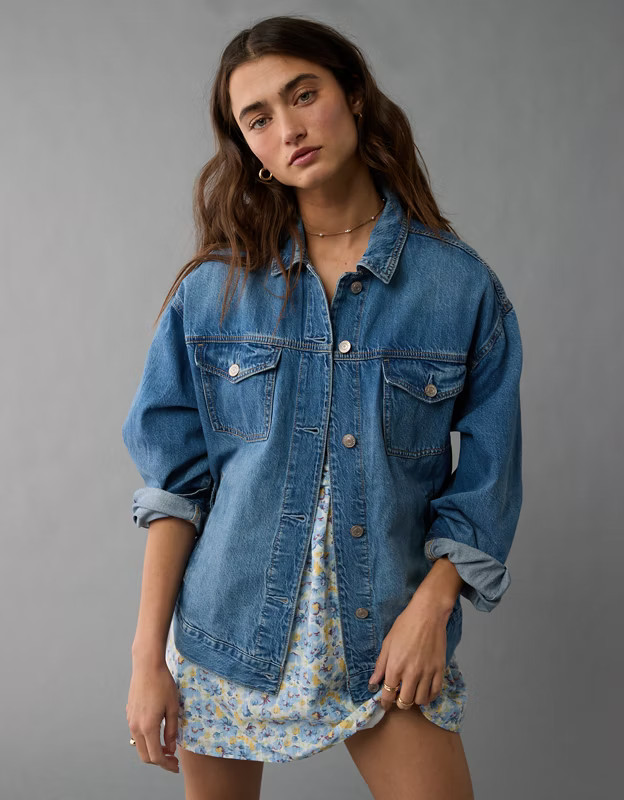 AE Denim Trucker Jacket | American Eagle Outfitters (US & CA)