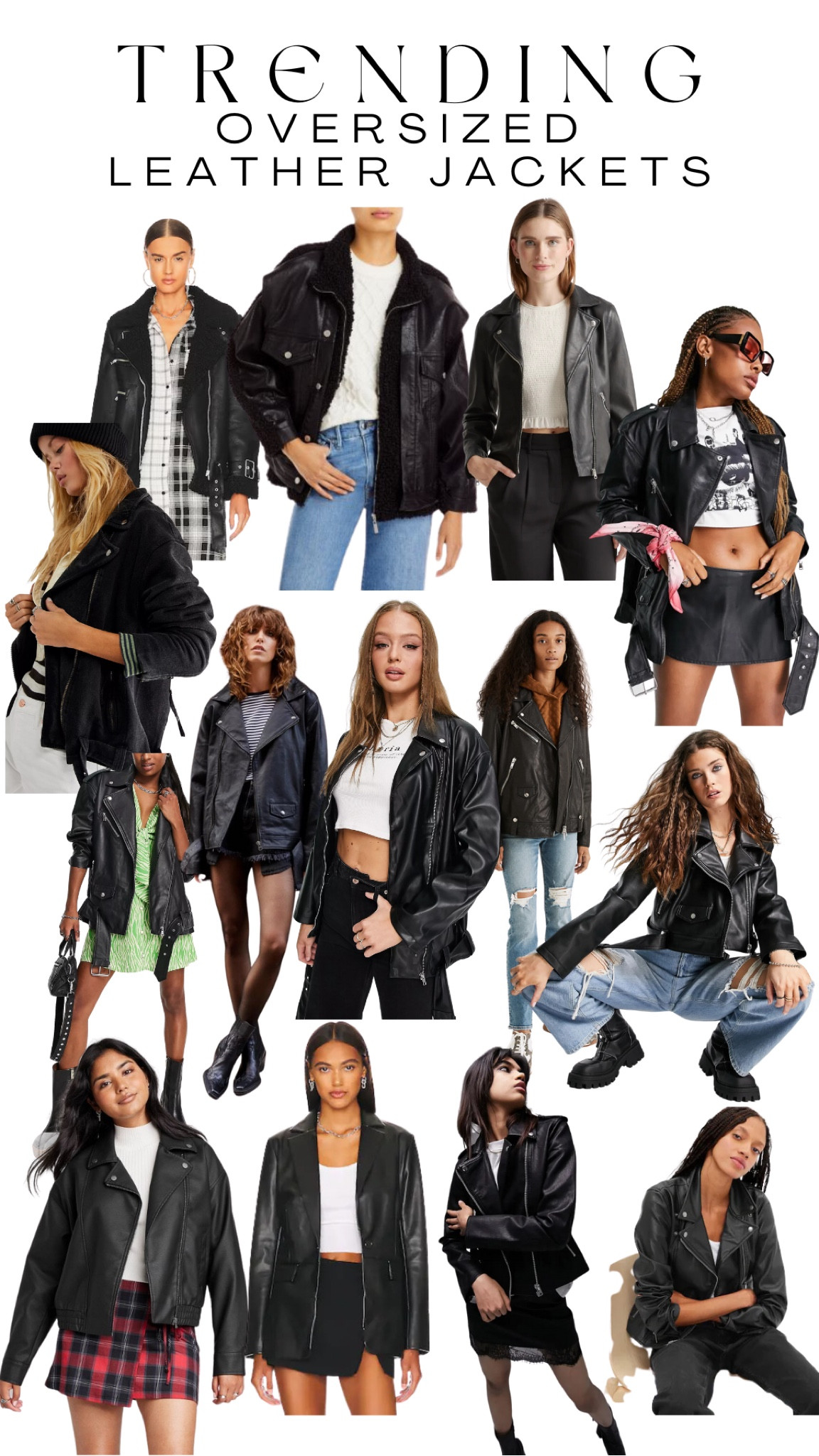 Trending/ oversized leather jackets 

#LTKunder100 #LTKsalealert #LTKstyletip