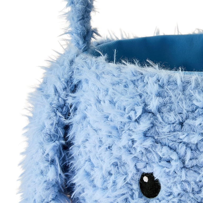 Plush Bunny Basket, Blue, 8.5" x 6.25", Easter by Way To Celebrate | Walmart (US)