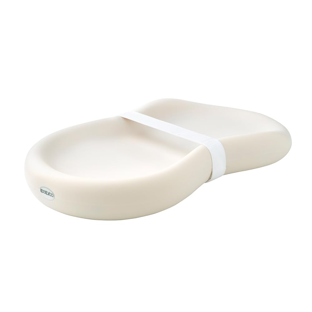 Keekaroo Peanut Changer Vanilla – the Original Made in USA easy-to-clean changing pad and the only shell over foam, fully impermeable to fluid | Amazon (US)
