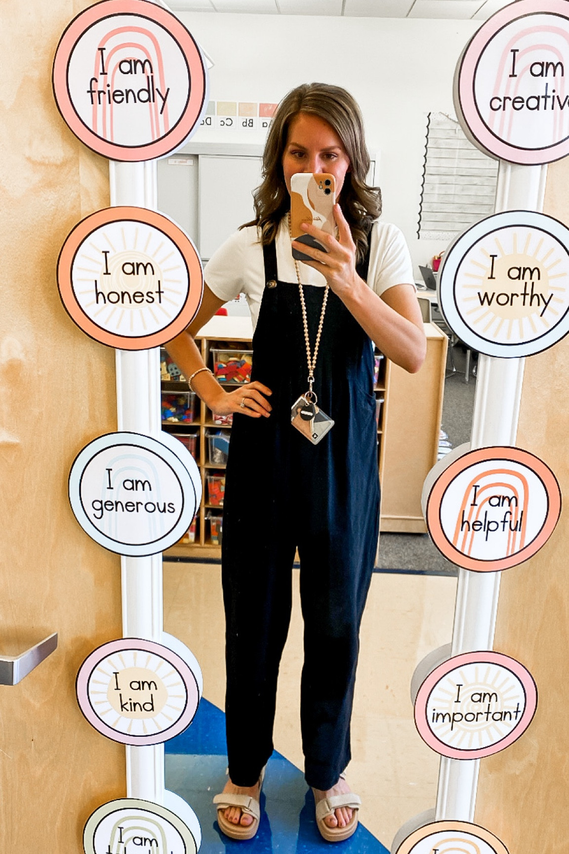 The comfiest overalls for back to school! Love teaching in these sandals, and the best pack of tees that are cool but thick enough. I am wearing a size small, and the sandals are adjustable. 

#LTKstyletip #LTKworkwear #LTKSeasonal