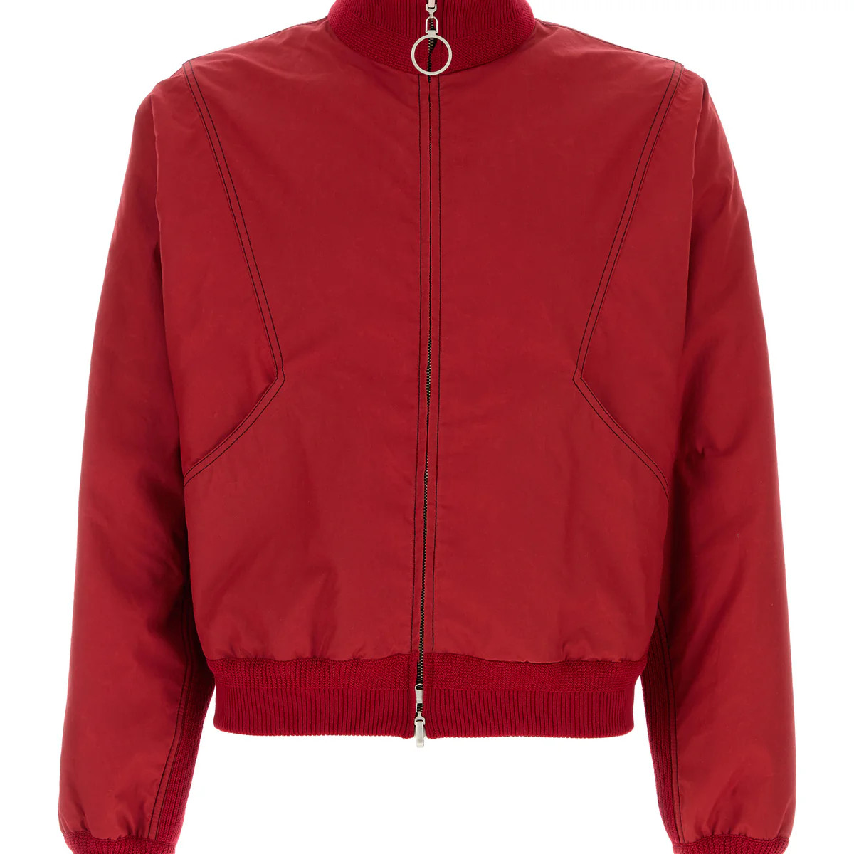 Red cotton bomber jacket | Gebnegozionline INT