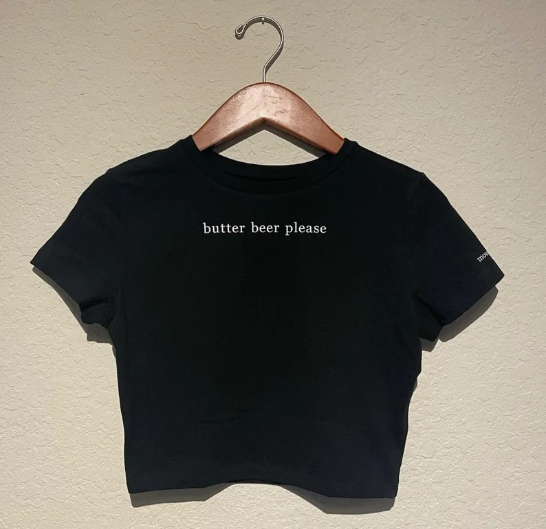 Butter Beer Tee Shirt or Croptop - Etsy | Etsy (US)