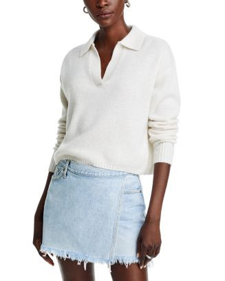 Cashmere Long Sleeve Polo Sweater - Exclusive | Bloomingdale's (US)