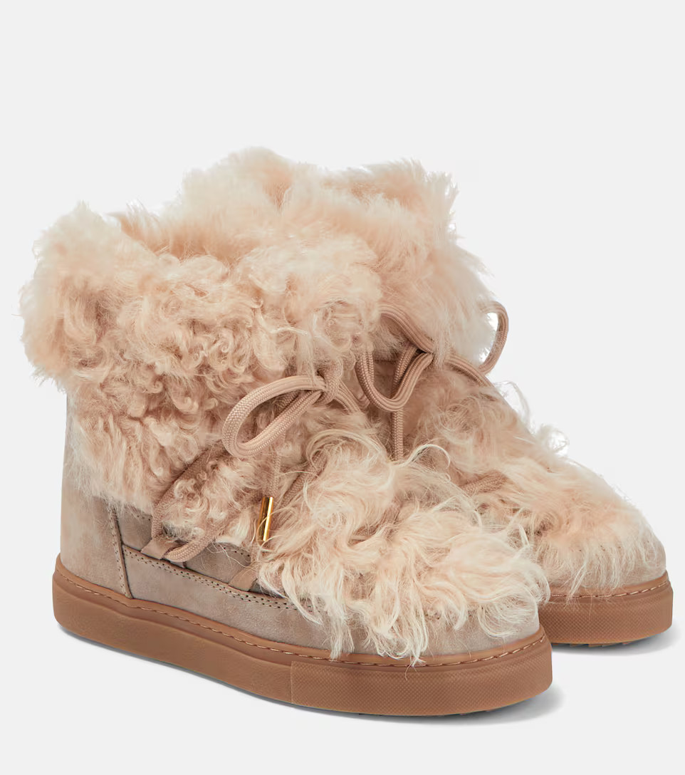 Shearling and leather ankle boots | Mytheresa (US/CA)