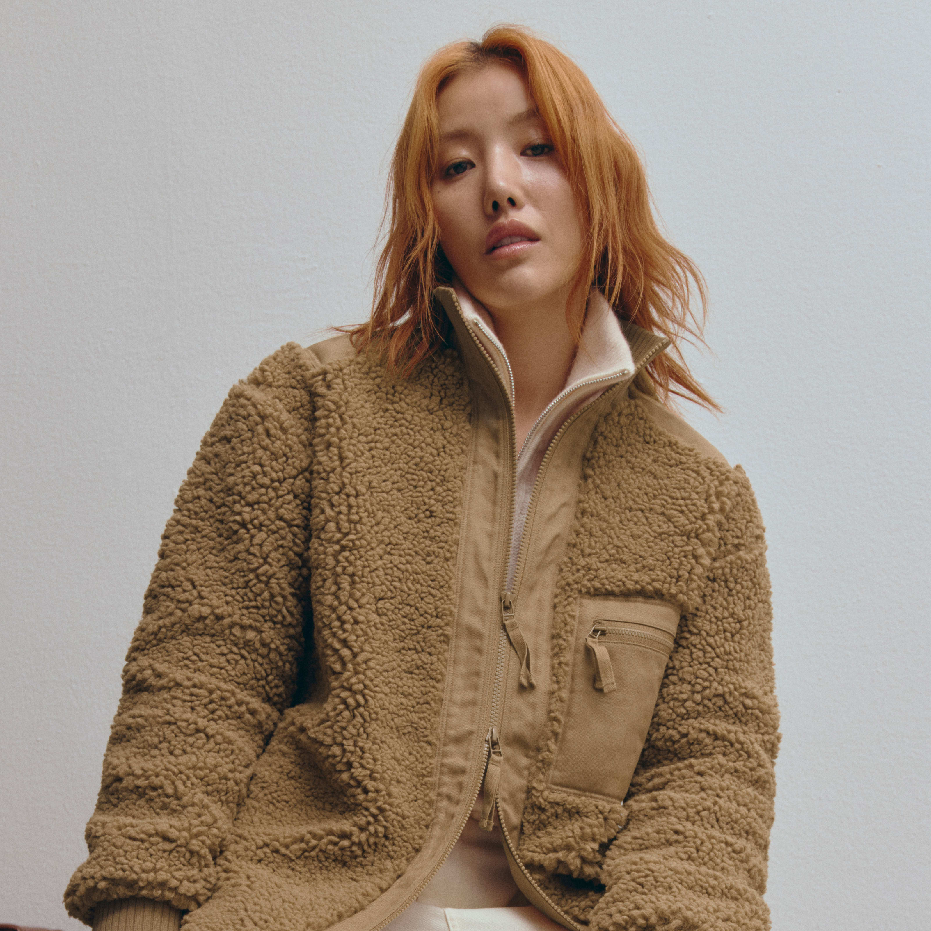 Women's Teddy Jacket by Everlane in Light Brown, Size XXS | Everlane