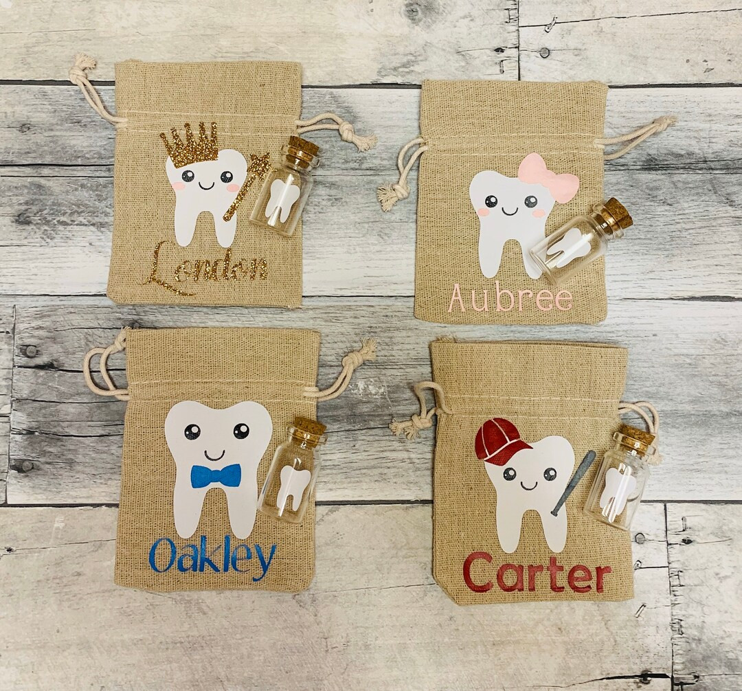 Personalized Tooth Fairy Bag/ Tooth Fairy Keepsake/ Tooth Pouch Fairy/ Tooth Fairy Sack/ Tooth Fa... | Etsy (US)