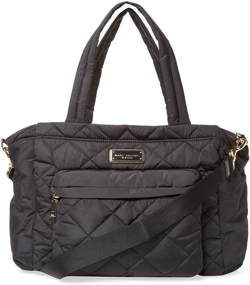 Marc by Marc Jacobs Crosby Nylon Quilted Diaper Bag, Black, Large | Amazon (US)