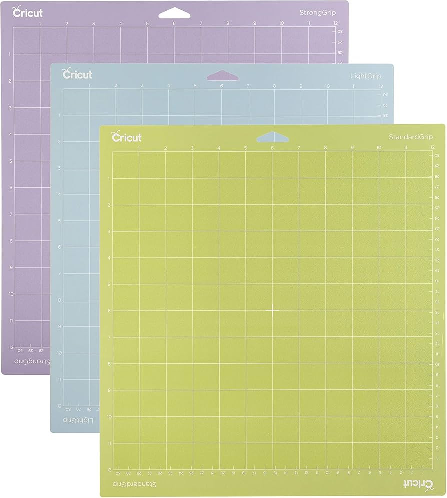 Cricut Variety Pack(1 StrongGrip, 1 LightGrip, 1 StandardGrip) Adhesive Cutting Mat 12"x12", Cutt... | Amazon (US)