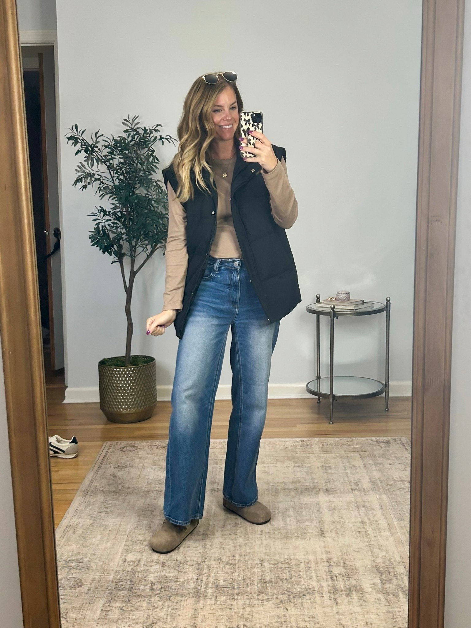 Casual comfy outfit. Size S in the top, M in the vest 27 in the jeans! 

#LTKootd #LTKFindsUnder50