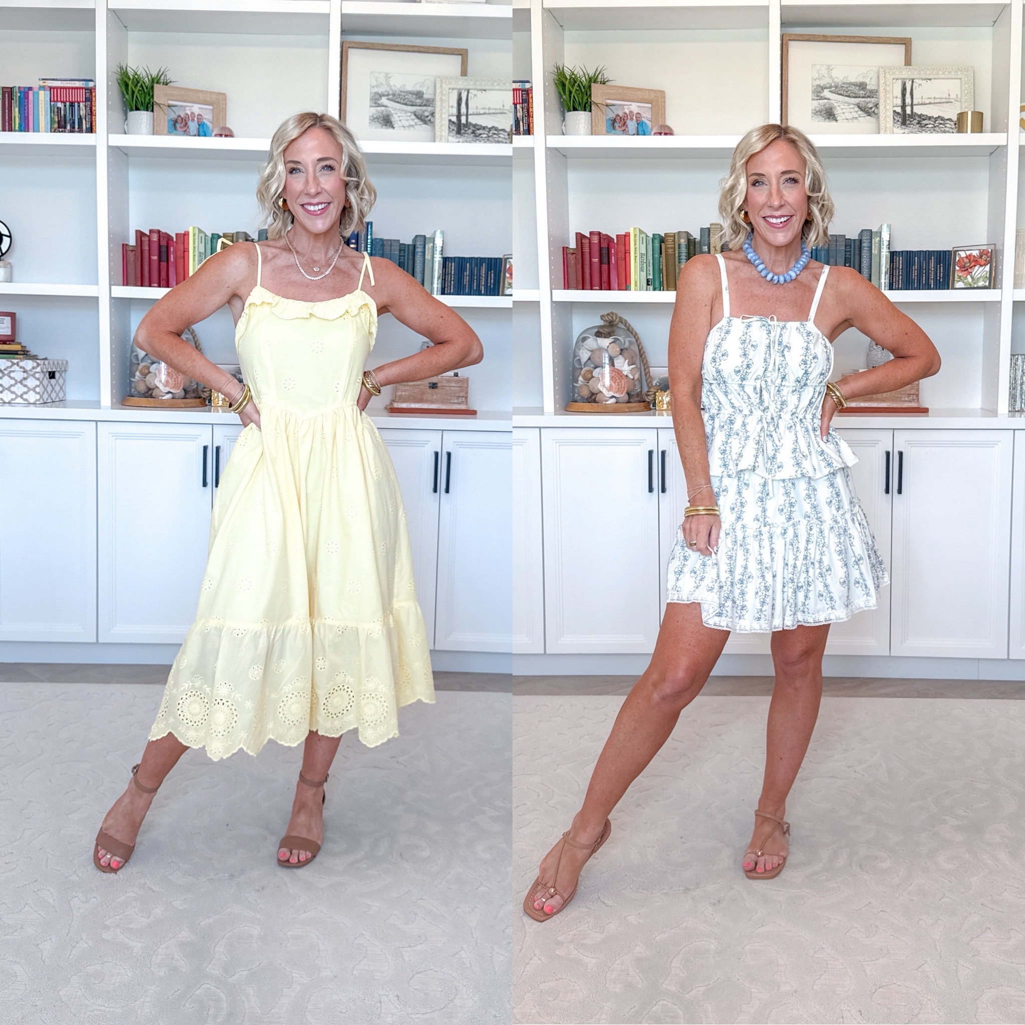 Walmart - new arrivals. Tie Strap Eyelet Midi Dress - size XS. $28.50. 2 colors. Spaghetti Strap Tie Front Cami Top - size XS. $16.50. 2 colors. Lace Trim Mini Skirt - size XS. $16.50. 2 colors. 

#LTKSeasonal#LTKOver40