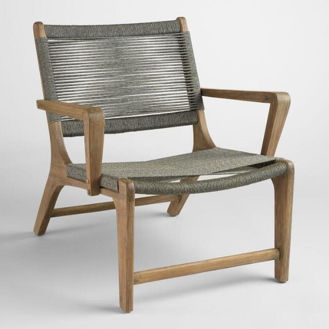 Gray Rapallo Outdoor Lounge Chair | World Market