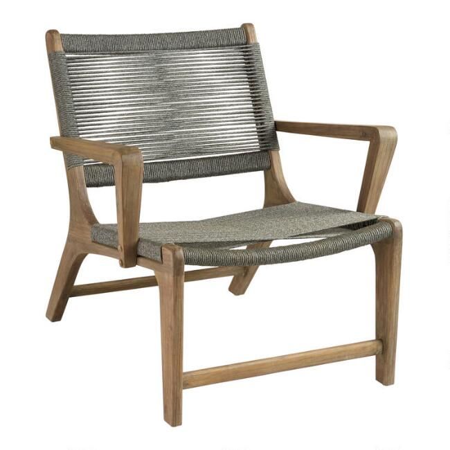 Gray Rapallo Outdoor Lounge Chair | World Market