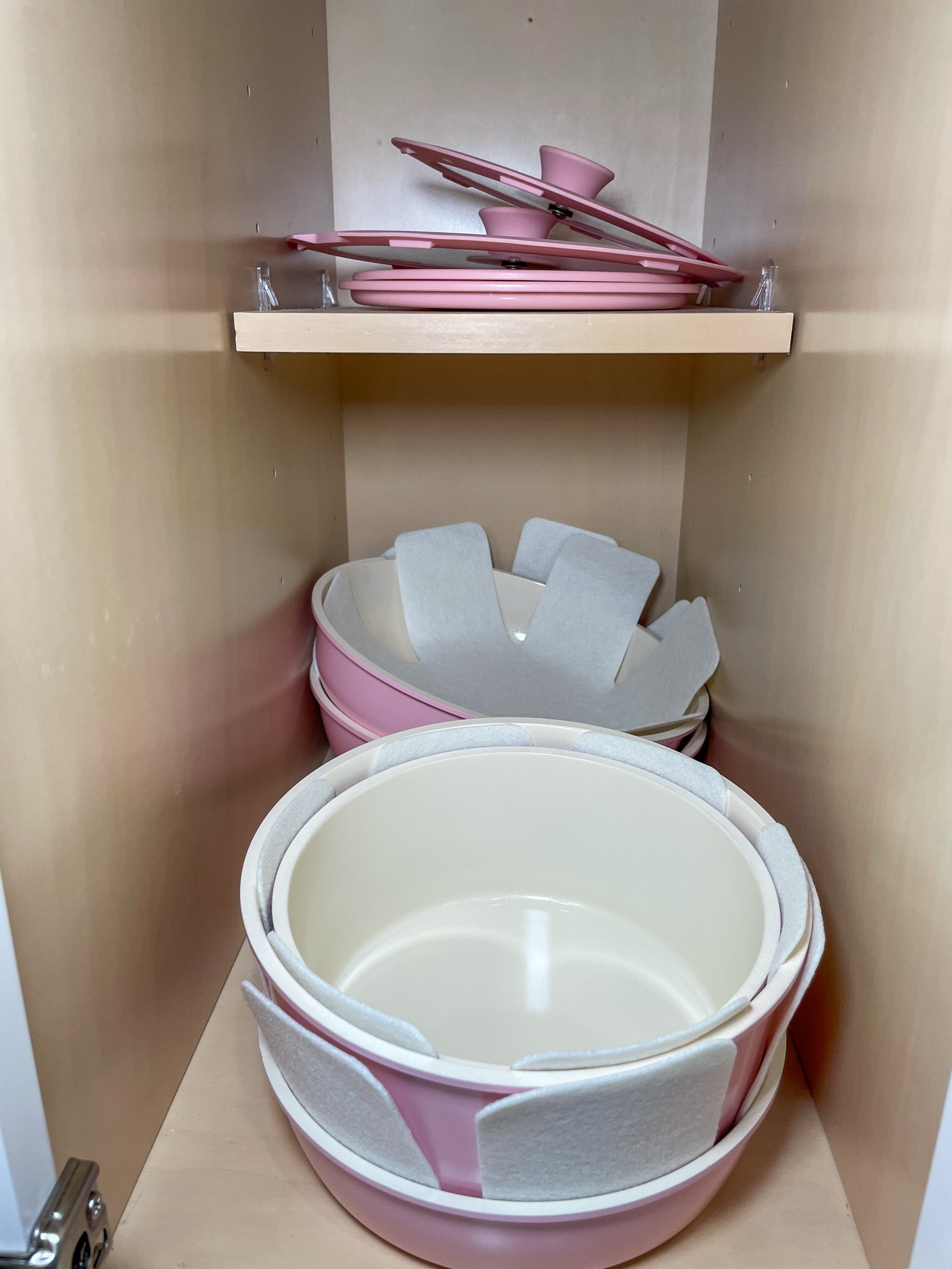 Full pink cookware set — tiny home cooking made cute.