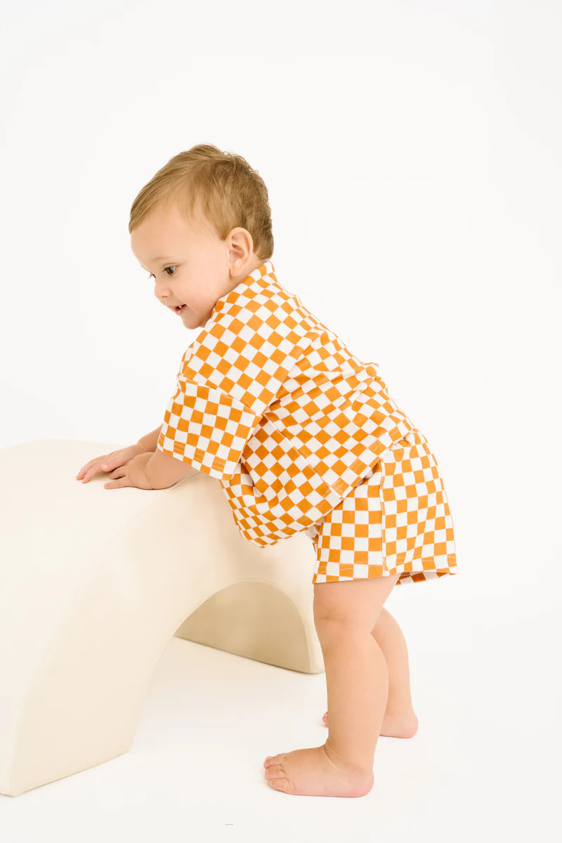 Checkerboard Charm Slouchy Set | Little One Shop Co