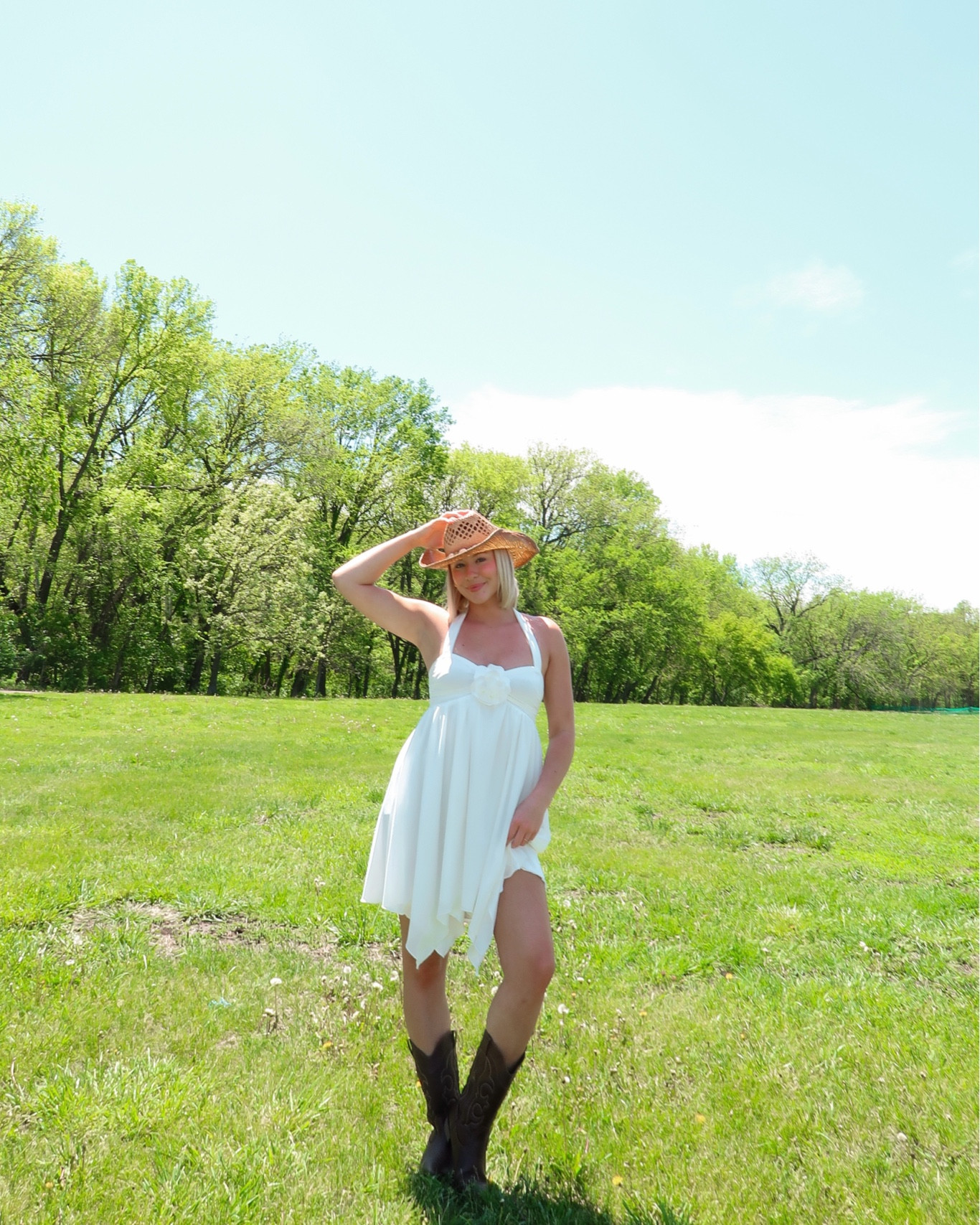 The perfect little white dress for spring!! 

Dress size small
Boots kids size 5

#LTKsalealert #LTKstyletip #LTKSeasonal