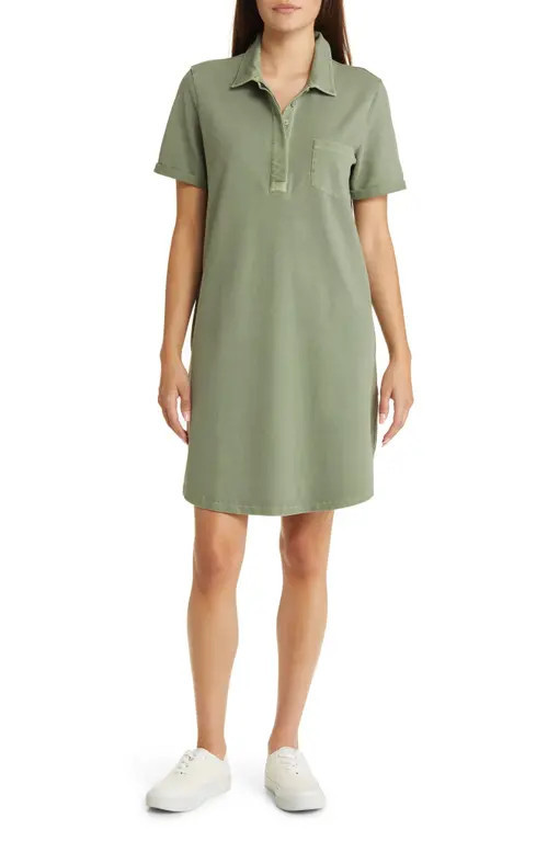 caslon(r) Easy Shirtdress in Green Dune at Nordstrom, Size Medium | Nordstrom