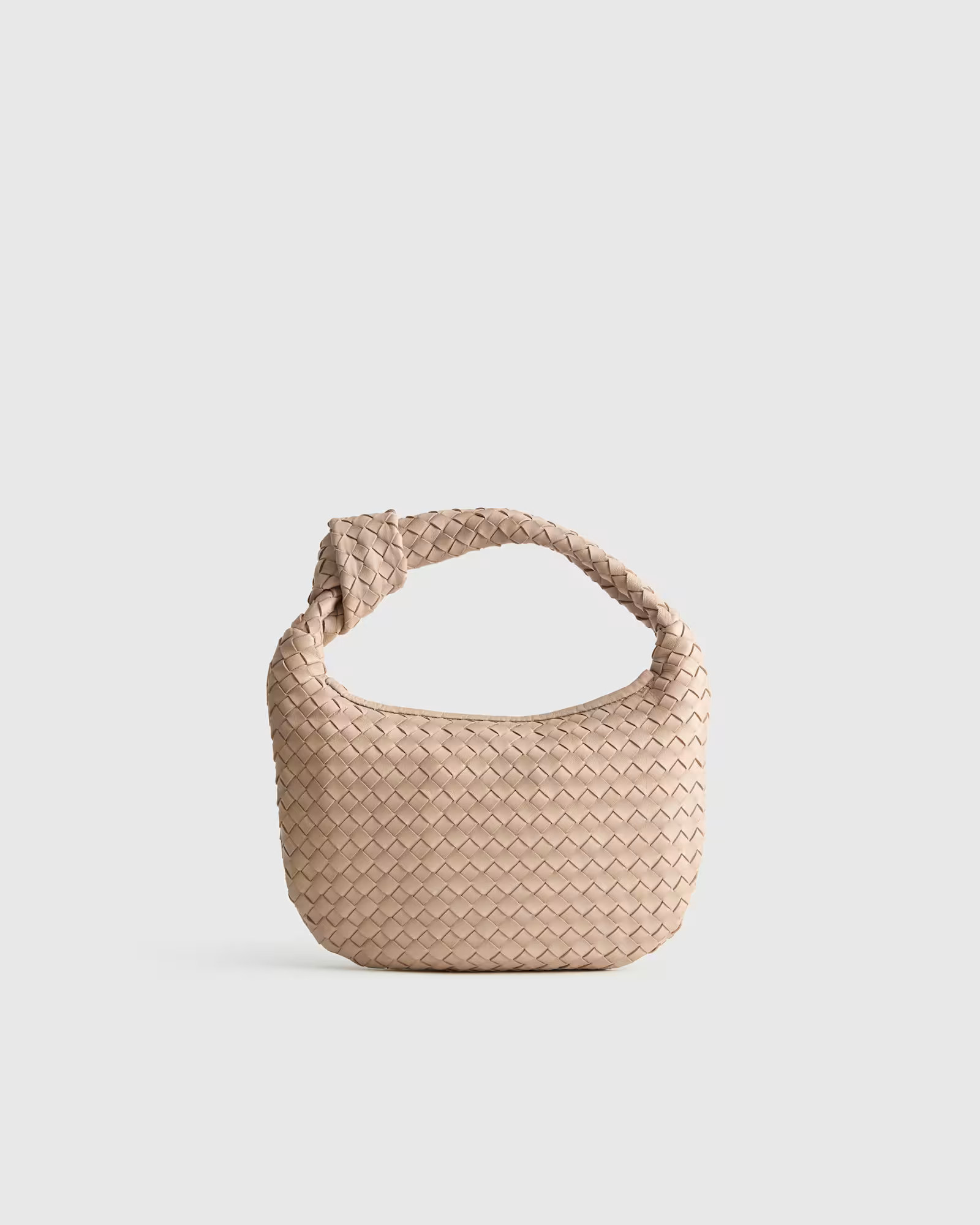 Italian Leather Handwoven Mini Hobo Bag | Quince