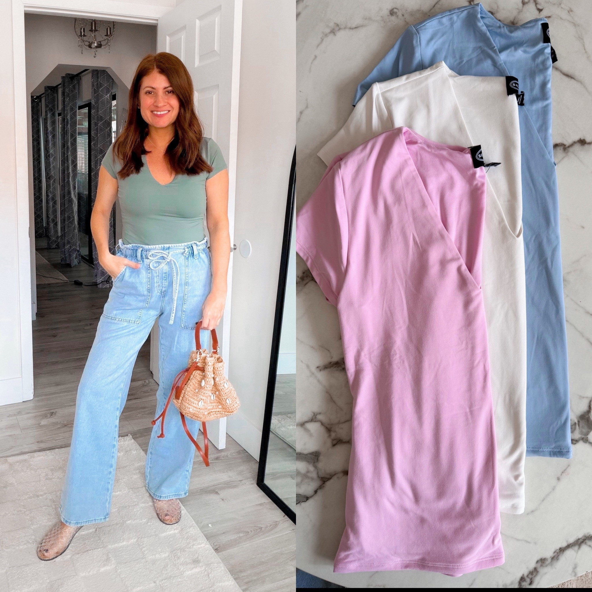 Scroll to shop ✨ You guys… I found the ultimate designer-inspired basic top at Walmart 😍
Super soft, super stretchy, AND double lined, honestly looks identical to the high-end version but only $15!

Follow @styledinasnap_ for more affordable fashion finds! 

which color would you grab first?

#Walmart #WalmartStyle


#LTKOver40 #LTKSeasonal