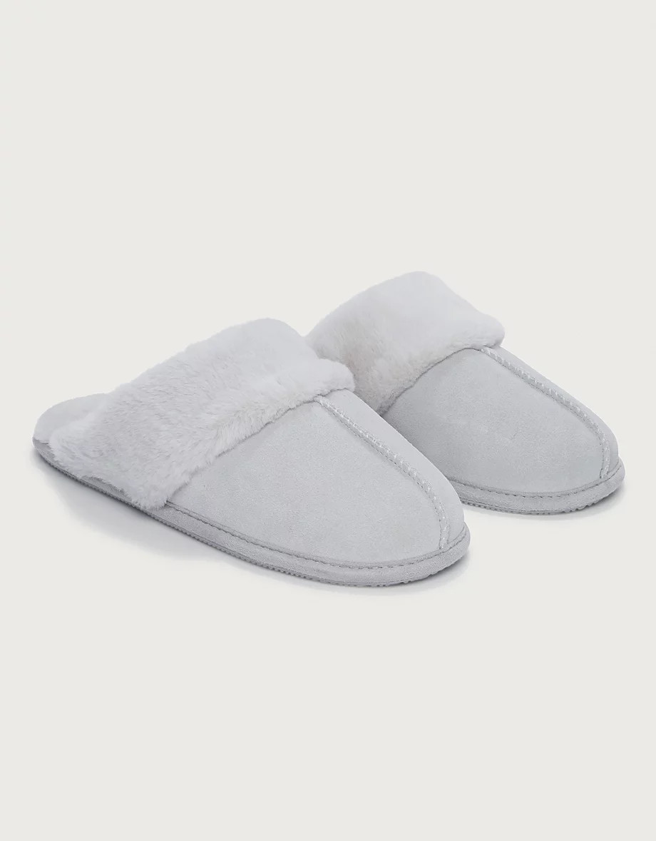Suede Mule Slippers | The White Company UK & ROW