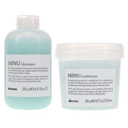 Davines MINU Illuminating Shampoo 8.45 oz & Davines MINU Illuminating Conditioner 8.77 oz Combo Pack | Walmart (US)
