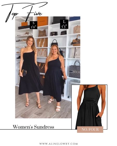 Top Four of this week! Beautiful black dress from Amazon. I’m wearing a size small, Eveline is wearing a size large 