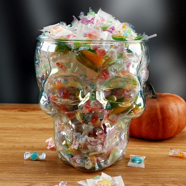 Way to Celebrate 4.5 Quart Acrylic Skull Bowl, Clear with Luster - Walmart.com | Walmart (US)