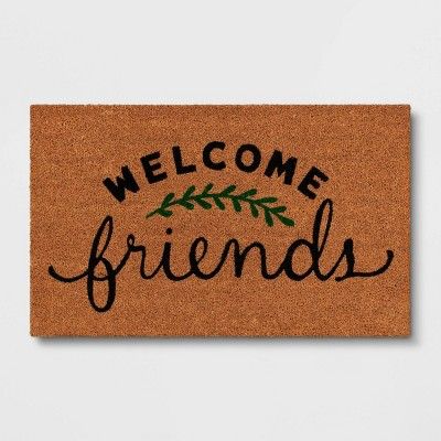 1&#39;6&#34;x2&#39;6&#34; &#39;Welcome Friends&#39; Door Mat - Threshold&#8482; | Target