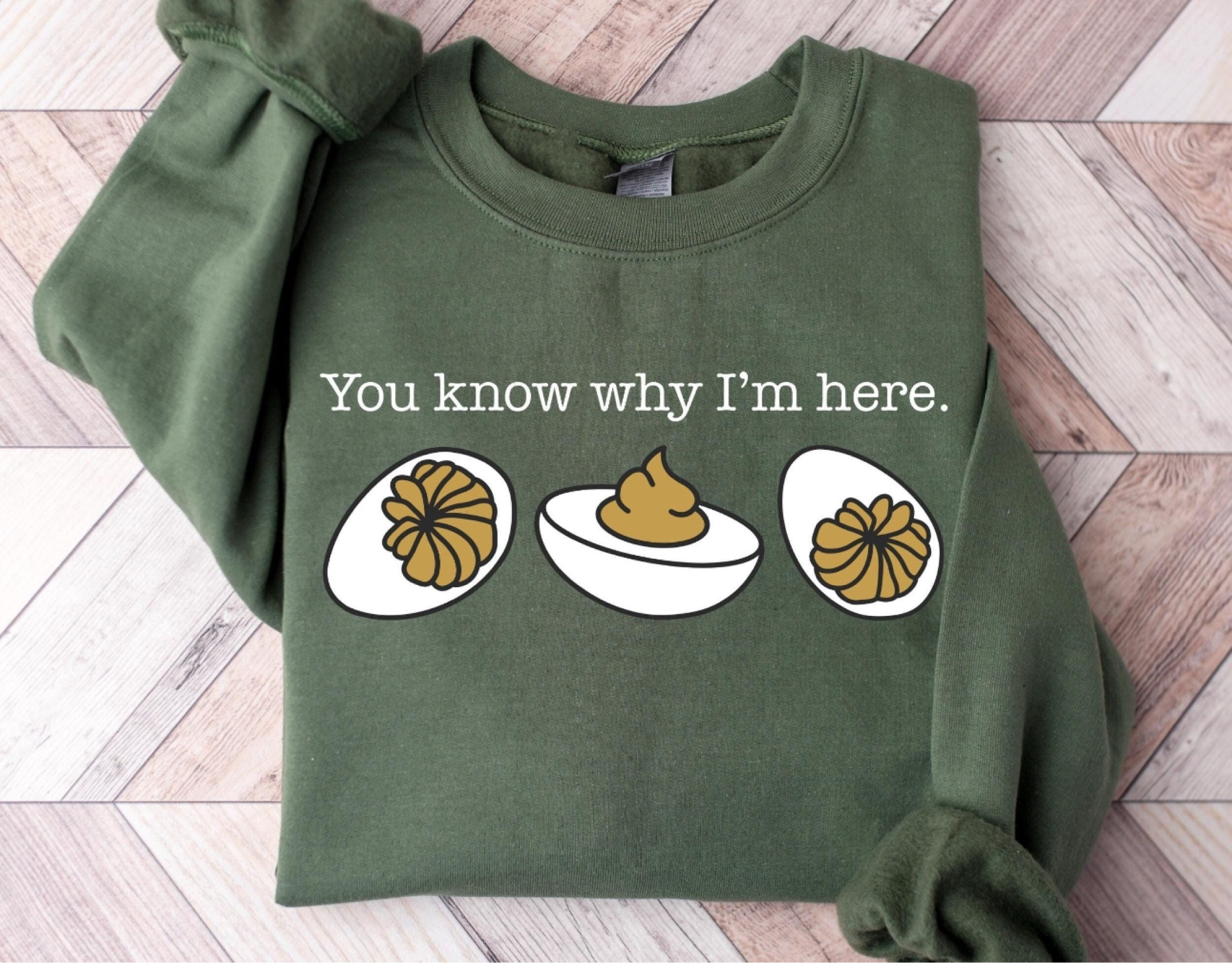 55% off 🎉

You Know Why I'm Here Sweatshirt, Deviled Eggs Shirt, Thanksgiving Sweater, Funny Food Shirt, Food Lover Gift Shirt

#LTKSaleAlert #LTKHoliday #LTKSeasonal