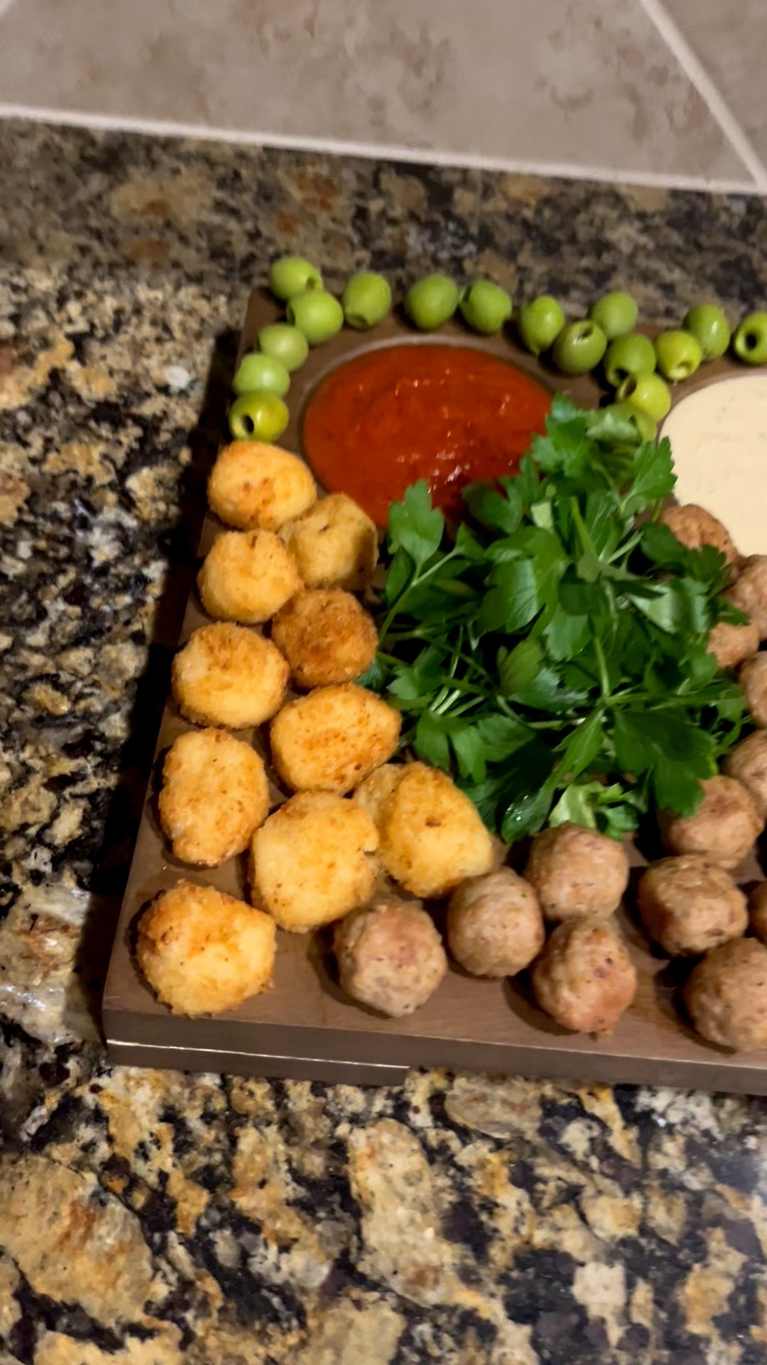 Arancini and Meatball Board.

Simple snd delicious!!

Italian appetizer board.
Small bites for dinner.
“Charcuterie” ideas.

#LTKFindsUnder100 #LTKHome #LTKfoodie