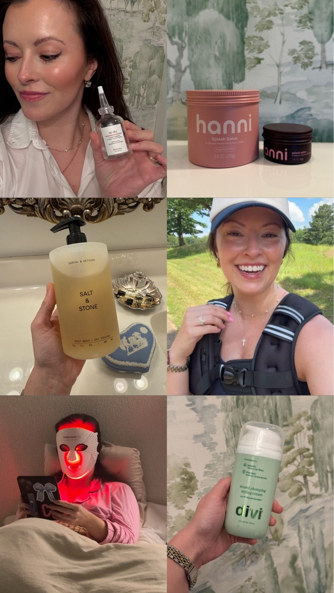 My Top Beauty Round-up of 2025 that I’m definitely carrying into 2026!
My top tried & true Beauty products that I use daily or weekly

✅ Hanni in shower moisture treatment - buttery smooth skin, smells AMAZING, feels like you already put on lotion leaving the shower 

✅Dubose re-du Serum: repairs the skin barrier to hydrate & plump the skin + reduce unwanted fine lines & wrinkles (pregnancy & bf safe too!)

✅ Red light mask: promotes collagen production, glowy skin, & fights discoloration. 10 mins little facial for yourself! I use 3x a week

✅ ZIIP Halo microcurrent device: immediately sculpts, depuffs, and lifts for a more awake + youthful look! Use almost every morning + worth every penny 

✅The Outset trio skincare: have loved using this simple trio the past 3 months (less is more!). Focus is rebuilding the skin barrier with gentle ingredients that hydrate & nourish the skin. Been great for me in fall & winter 

✅ Salt & Stone Body Wash & deodorant: clean products, non-toxic deo that actually works, and Santal & Vetiver smells AMAZING! 

✅ Divi plumping cream (such great volume) 

✅Summer Fridays Jet Lag mask: perfect moisturizer for glowy moisturized skin. I use before putting on makeup (one of the only moisturizers I’ve found that does not pill) and it gives me the best glow under my Merit makeup

✅ Oura Ring: tracks it all and helps you understand the better whole picture of your health! Sleep, heart rate, workout recovery, BBT, so MUCH more!! Could not recommend more (and I like how it doesn’t notify me a zillion times per day like a smart watch) 

✅Makeup by Mario bronzer (cream/pressed powder hybrid): blends incredibly beautifully & stays on. Like a hybrid cream/powder bronzer best of both worlds 

✅ Weighted vest for walks (start with only 8-10 lbs!): gets your core engaged + gets the heart rate up! Loved adding this to my walking routine this past year 

#LTKBeauty #LTKgrwm #LTKselfcare