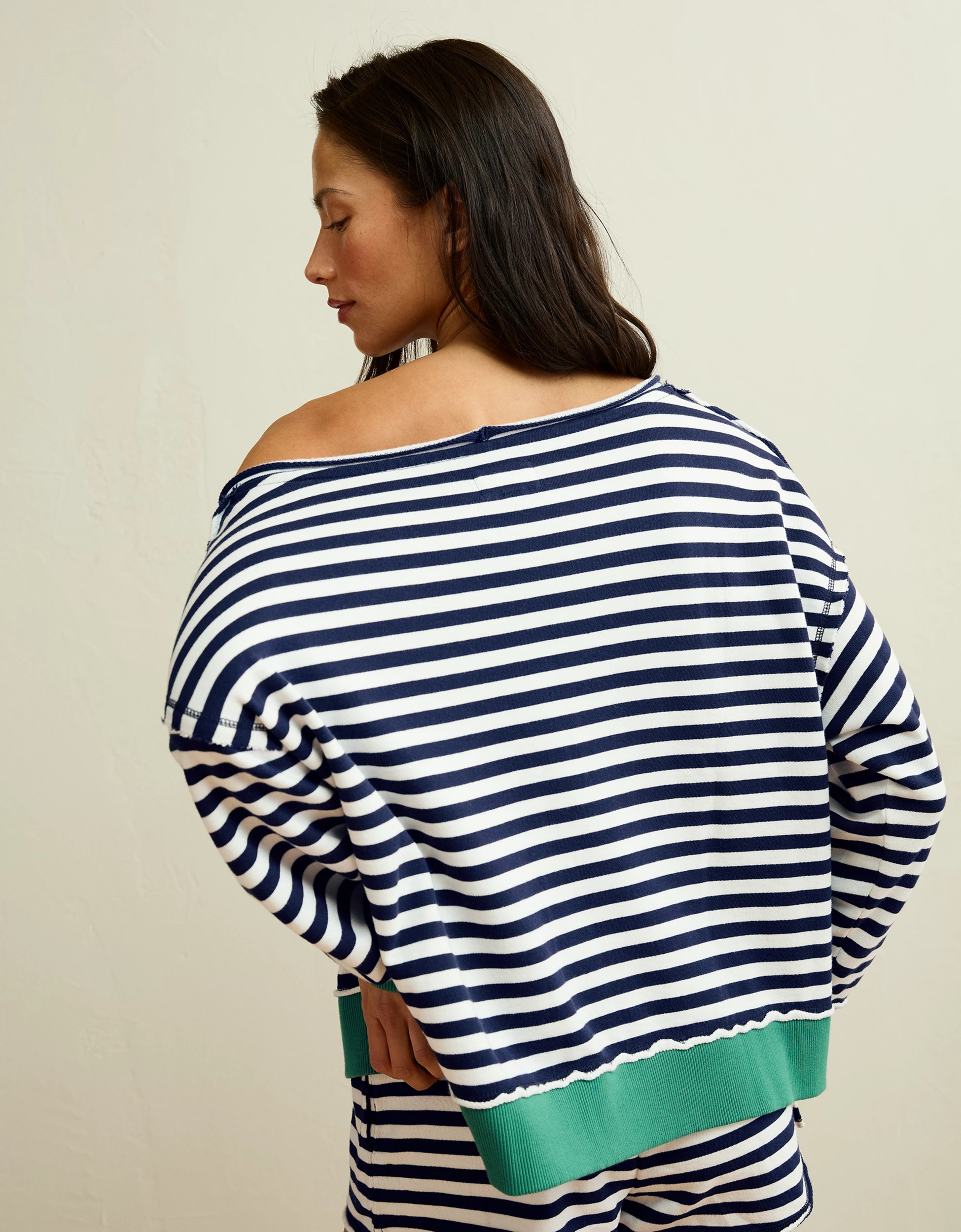 AE On a Roll Off-the-Shoulder Sweatshirt | American Eagle Outfitters (US & CA)