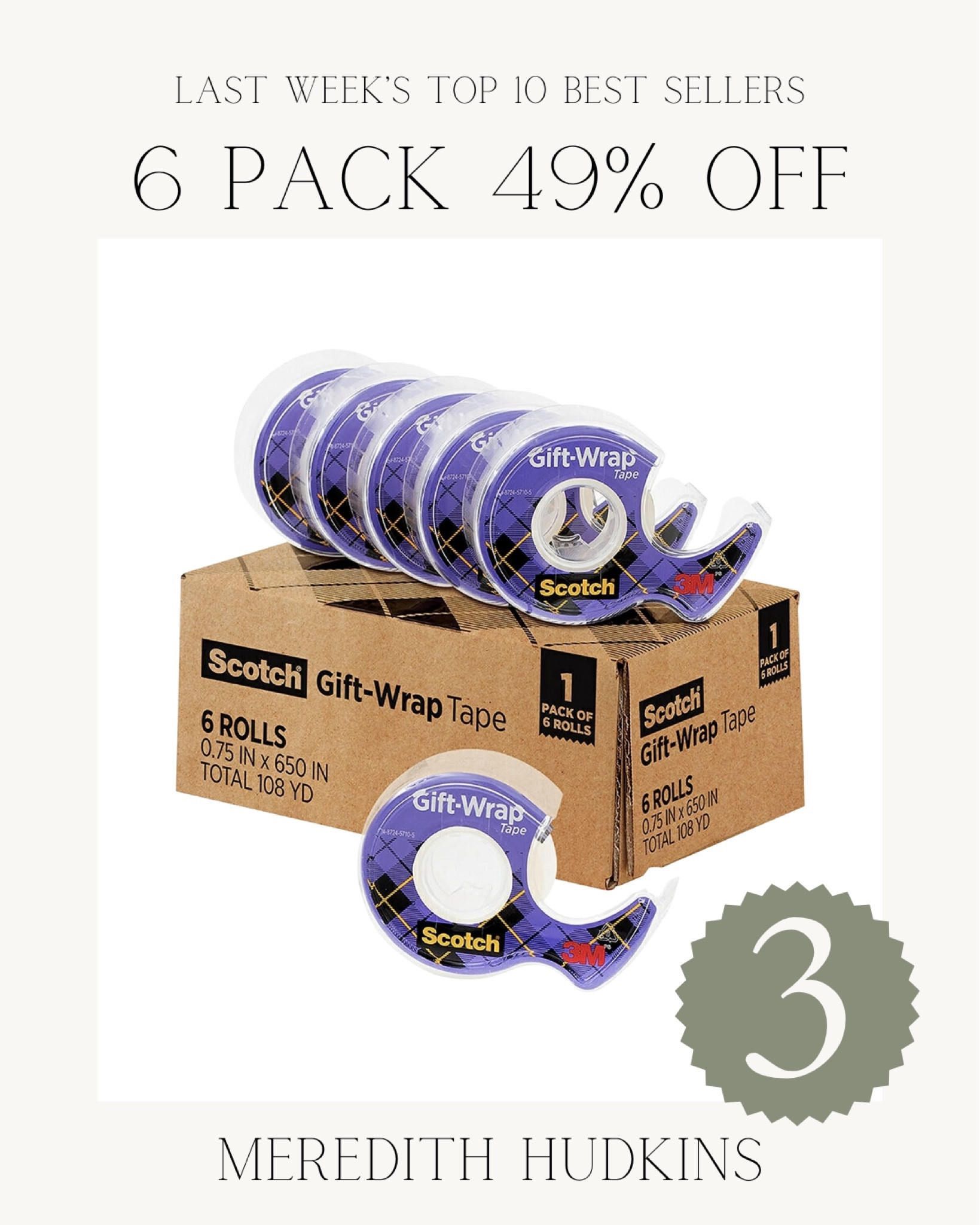 Scotch Gift Wrap Tape, Invisible, … curated on LTK