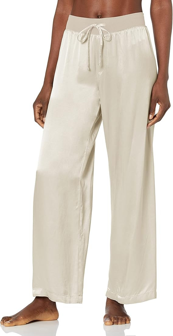 PJ Harlow womens Jolie Satin Pant | Amazon (US)