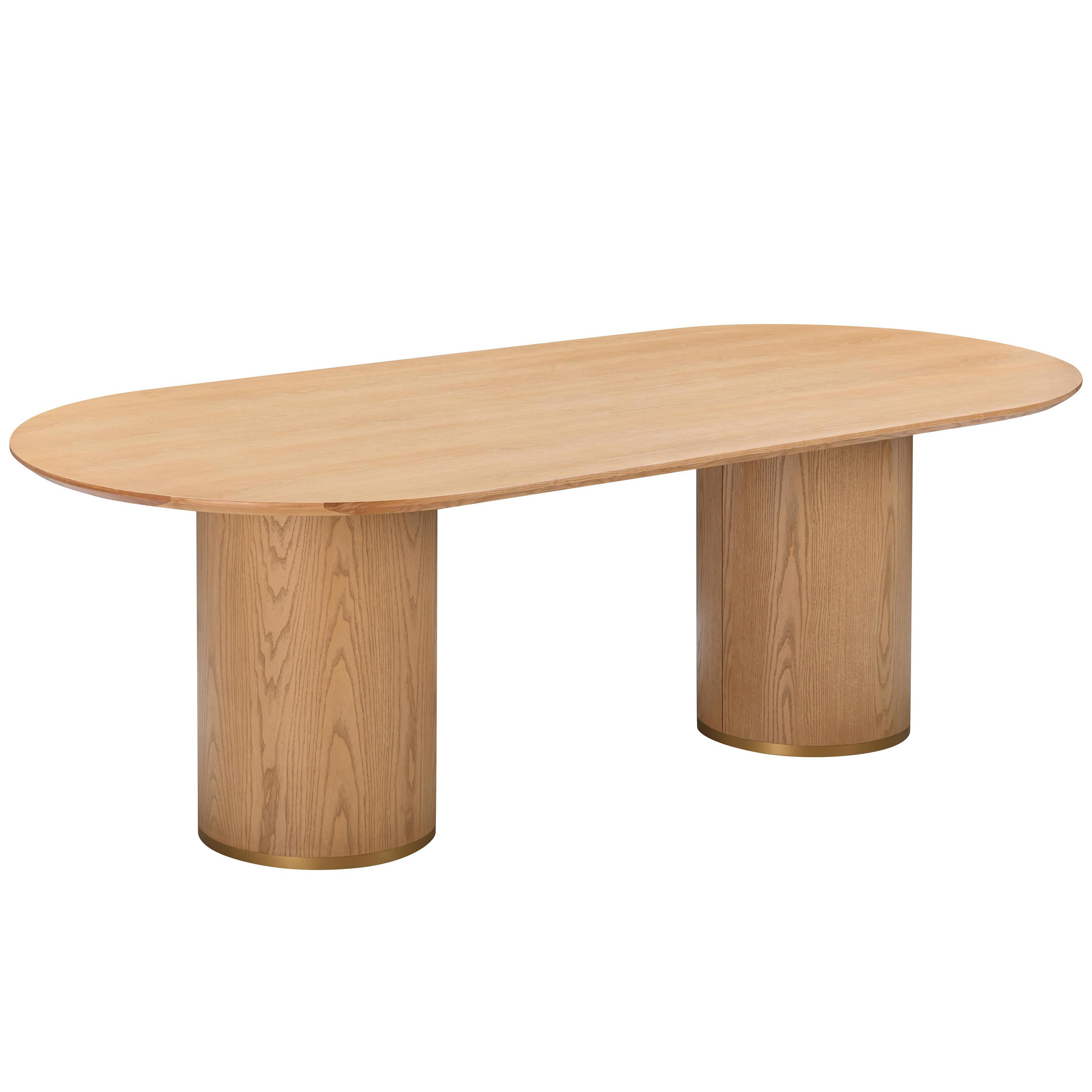 Delilah Oval Dining Table - Natural Ash | Dinner Table, Family Table - Brown | One Kings Lane
