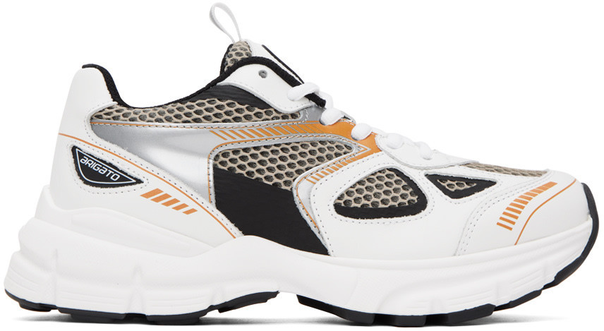 White & Orange Marathon Runner Sneakers | SSENSE