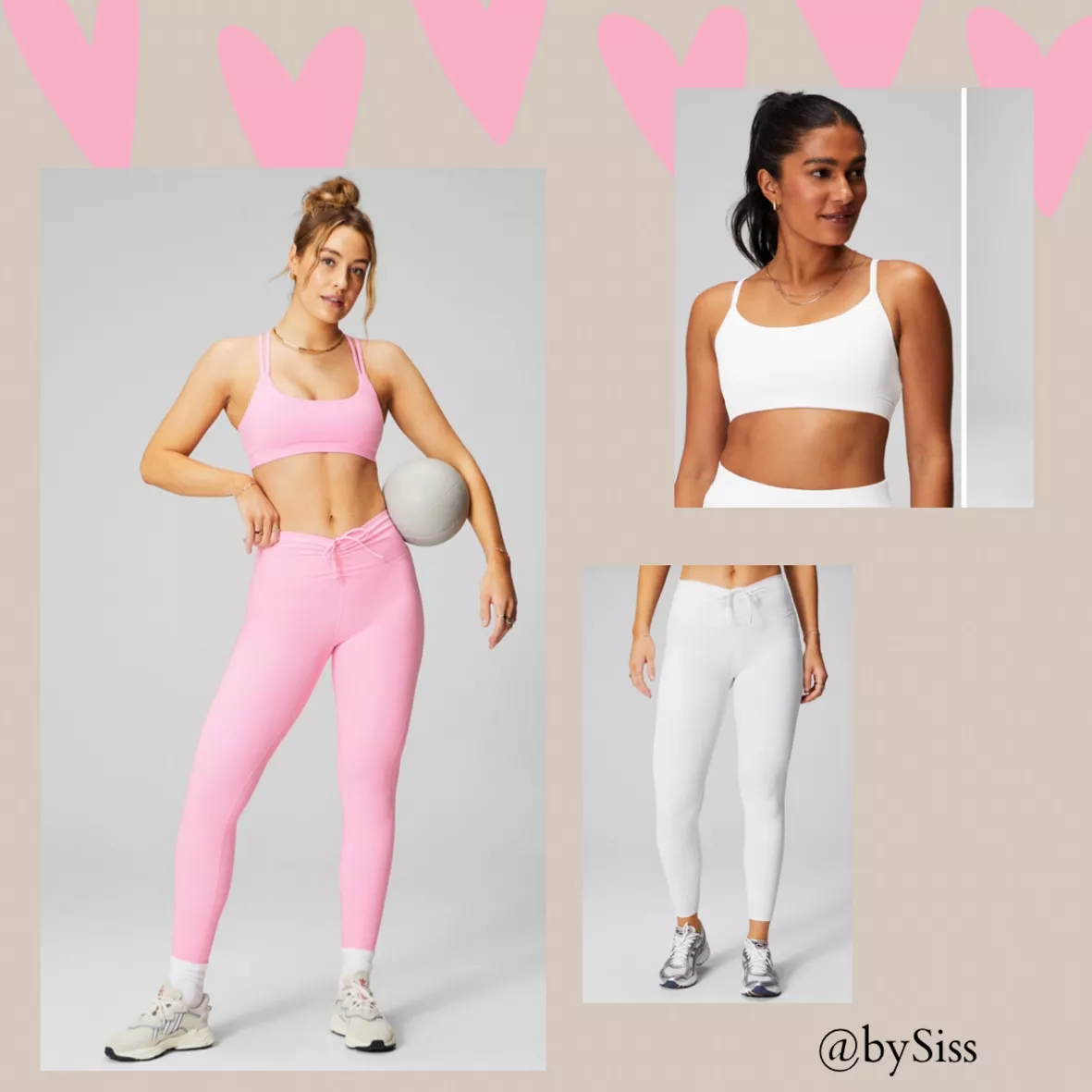 Women's - Fabletics Pure Luxe Pink Ruched Leggings