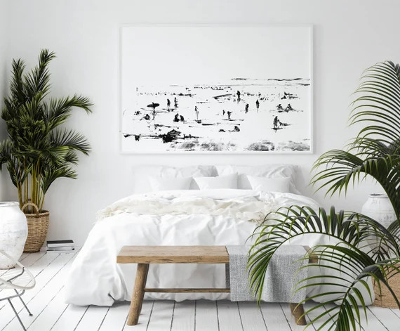 Beach Paintingbeach People Printable Art Prints - Etsy | Etsy (US)