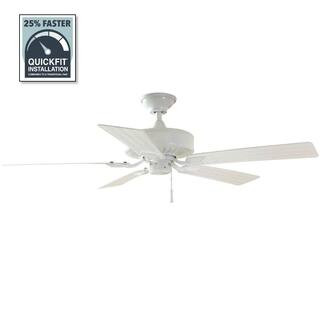Hampton Bay Barrow Island 52 in. Indoor/Outdoor Wet Rated White Ceiling fan YG529-WH - The Home D... | The Home Depot