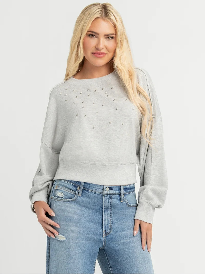 Jessica Simpson Women's Merril Crewneck Top, Sizes XS-XL | Walmart (US)