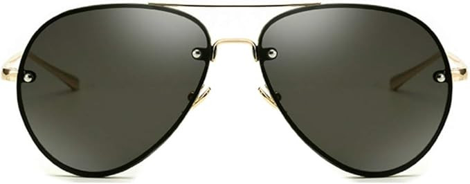 Xpectrum Classic Double Bridge Metal Aviator Sunglasses for Women Men Trendy Retro UV400 Rimless ... | Amazon (US)