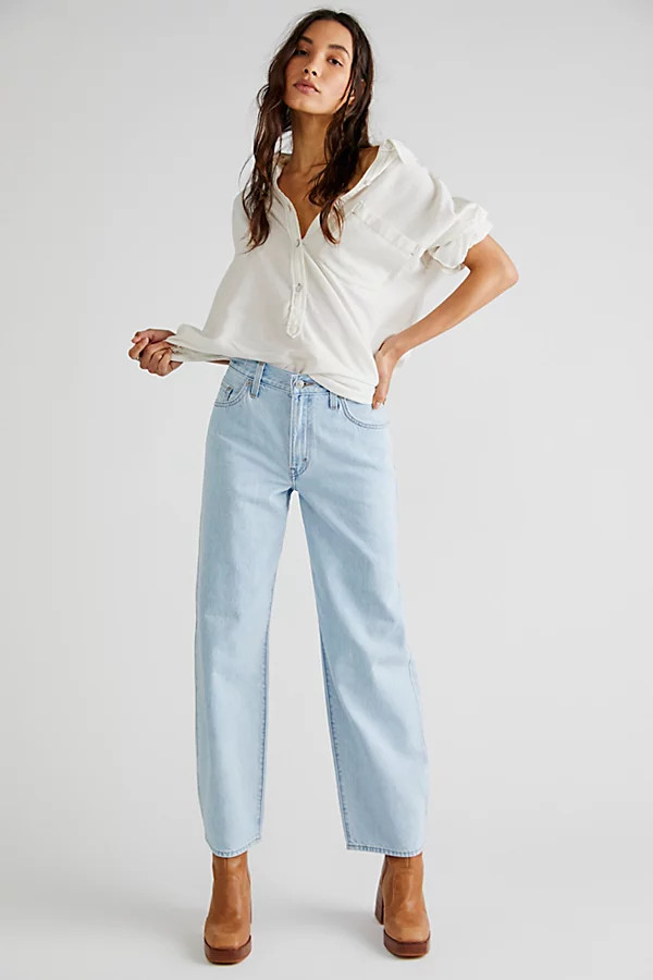 Levi's Baggy Dad Jeans by Levi's at Free People, Light Sugar, 27 | Free People (Global - UK&FR Excluded)